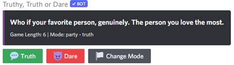 Add Truthy, Truth or Dare Discord Bot 